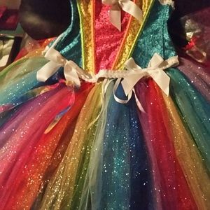 Handmade rainbow dress